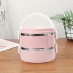 1Pc Double Layer Stainless Steel Insulated Lunch Box With Transparent Lid - Leak-Proof, Keeps Food Warm Or Cold, Perfect For Students & Professionals, Dishwasher Safe,Back To School - Image 9