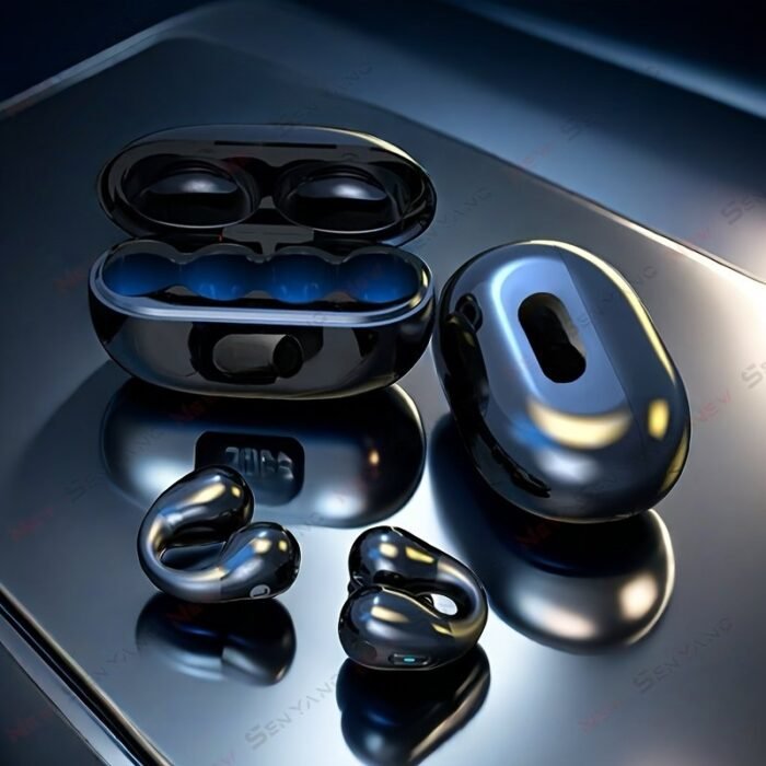 2025 New Style True Wireless Clip-On Sports Headset Music Hanging Video Comfortable Tws Hifi Bass Stereo Hd Calling Earphones Adapted For Android For Iphone Cellphone Gaming Earpieces Couples Business Smart Headphones - Image 1
