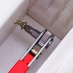 Wrench Handle For Narrow Spaces, Front And Rear, Elbow Wrench, Right Angle Bend, Phillips Screwdriver, Steel Material, Red, Requires Assembly, Non-Electric, No Battery Required, Suitable For Industrial And Scientific Use