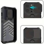 1Pc Heavy-Duty Phone Case Heavy-Duty Shockproof Phone Case With A Metal Stand And Card Slot, Compatible With Iphone 16 Pro Max, 15 Pro Max, 14 Pro Max, And 13 Pro Max. - Image 4