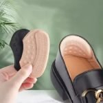 4Pcs Self-Adhesive Heel Cushions In Beige, Black & Brown - Hypoallergenic Polyester, Anti-Slip & Blister Inserts For Shoes That Are Too Big, Shoe Inserts - Image 6
