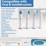 4/8/16Pcs Electric Toothbrush Replacement Heads - Soft Bristle Replacement Brush Heads For Oral B, Ergonomic Design, Gentle On Sensitive Gums, Compatible With Electric Toothbrushes (White, Blue, Red, Green), Oral Hygiene Tools, Sleek Brush Heads, Highquality Brushes - Image 11