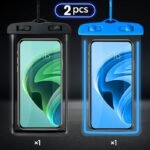 2Pcs Luminous Waterproof Mobile Phone Bag Touch Screen Swimming Self-Sealing Sealed Bag Beach Diving Photography Drifting Transparent Waterproof Mobile Phone Case - Image 7