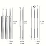 1/8Pcs High-Quality Ultra-Fine No. 5 Cell Pimples Blackhead Clip Tweezers Beauty Salon Special Scraping Artifact Acne Needle Tool - Image 6