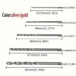 50Pcs Value Pack Titanium Coated Hss High Speed Steel Drill Bit Set, Power Tool Accessories - Image 2