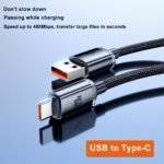 120W 6A Type C To Type C/Usb To Type C Super Fast Charging Cable For Samsung S23 S22 S21 Xiaomi 12Pro K50 K60 Redmi Huawei P40 P60 Android Oppo Phone Charger Usb C Cord Macbook Pro Ipad Pro Data Usb C Type-C Transfer Cord - Image 4