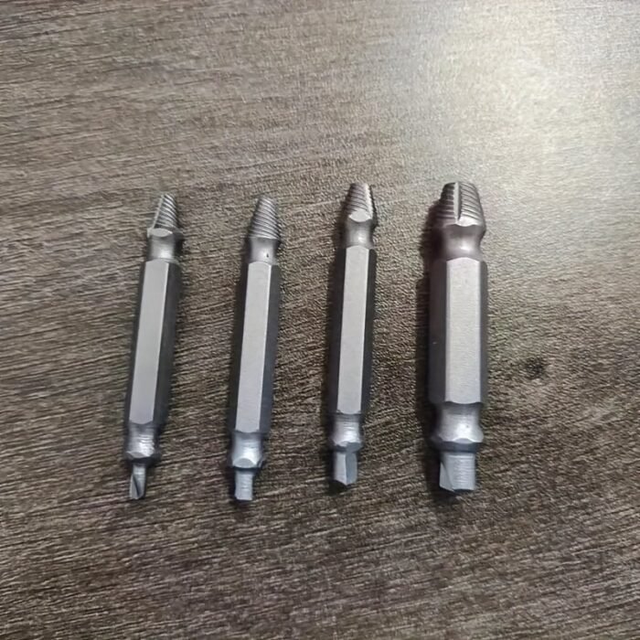 4Pcs Effortlessly Remove Broken Screws With Steel Speed Out Extractor Drill Bit Set - Image 3