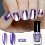 1-Pack Mirror Effect Metallic Nail Polish - Quick-Dry, Long-Lasting Shine, Hypoallergenic & Formaldehyde/Alcohol/ Formula For Women - Metallic Pink Shade For Hands & Feet Nail Care, Modern Nail Art - Image 9