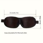 1/3/5/10 Pack Sleep Pure Black 3D Contoured Eye Mask - Pure Blackout, Soft Comfortable Ergonomic Design, Hypoallergenic & Fragrance-Free For Adults, Men & Women - Travel, Home, Office Use, Sleep Enhancement | Modern Sleepwear | Skinfriendly Material, Sleep Mask Father'S Day, Mother'S Day Gift - Image 6