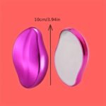 1Pc Painless Hair Removal For Women - Waterproof Manual Crystal Glass Epilator, Reusable & Washable, Oval-Shaped With Ergonomic Handle In White, Pink, & Black - Ideal For Smooth Body Skin - Image 10