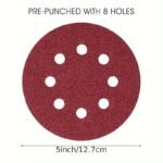 10Pcs/50Pcs 125Mm Sanding Discs 60/80/100/120/150/180/240/320/400/600/800/1000 Grit Grinding Discs, Round Polishing Sheets For Plastic Metal Wood, Grinding Tools - Image 5