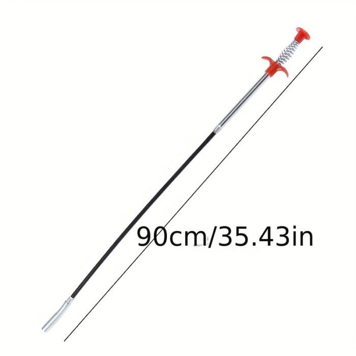 1Pc 58.42Cm/88.9Cm/160.02Cm Hair Drain Clog Remover Tool Claw Drain Cleaner Sticks For Hair Clog Removal - Drain Hair Remover Tool For Sewer, Toilet, Kitchen Sink, Bathroom Tub Sink Bathroom - Image 5