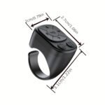 Mobile Phone Multifunctional Ring Remote Control Wireless Page Turning Controller Portable Camera Shutter Compatible With Iphone Tablet Android Rechargeable Application Page Turning - Image 2