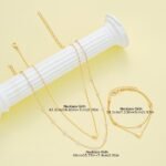 3Pcs Simple Heart-Shaped Faux Necklace And Bracelet Set For Women, Perfect For Dating And Casual Attire - Image 4