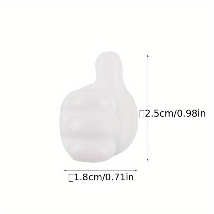 1/5/10Pcs Big Thumb Hook, Cartoon Creative Data Cable Storage And Finishing, Household And Office Wire Organizer, Home And Office Supplies Desk Storage Organization - Image 3