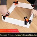Functional Design Heavy-Duty Red Plastic G-Clamp For Woodworking - 52Mm Thickened Right Angle Clamping Pressure, No Assembly Required, Perfect For Picture Frames & Fish Containers, Woodworking Clamps