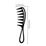Ergonomic Wide-Tooth Comb For Men - Large, Curved Design With Fishbone Texture, Durable Abs Plastic Handle, Ideal For All Hair Types, Hair Comb - Image 5