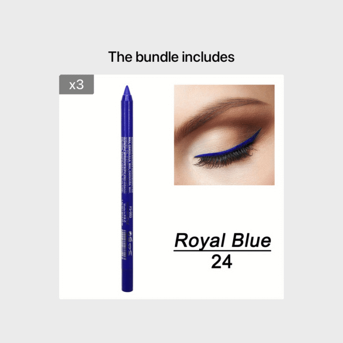 14-Color Colourful Eyeliner Pen, High Pigmented Pearly Glitter Shimmer Metallic Finish, Smokey Punk Gothic Style Eyeliner, Long Lasting Waterproof Eyeliner Stick For Music Festival - Image 19