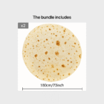 1Pc Fun & Cozy Food Blanket - Contemporary Style, Machine Washable, All-Season Flannel Throw With Unique Food Designs (9 Styles Available) - Perfect For Couch, Bed, Or Kitchen Decor, Decorative Throw Blanket | Playful Food Design | Soft Texture Blanket, Food Deco - Image 40