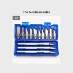 13Pcs Precision Carving Knife Set - Durable Stainless Steel, Non-Retractable Handles - Ideal For Paper Cutting & Model Crafting - Includes Detailed Storage Case - Image 5