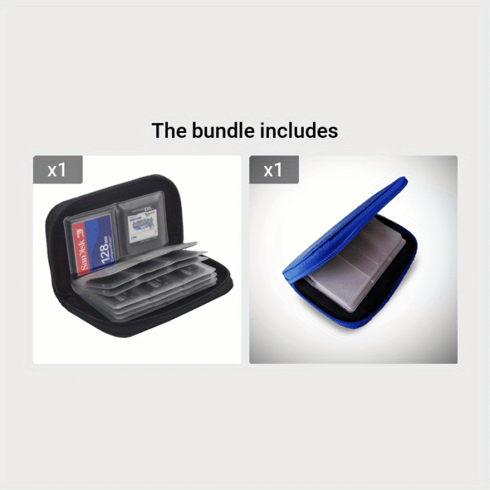 1Pc Portable Multi-Function Pvc Camera Card Storage Bag - Securely Store Cf, Sd & Switch Memory Cards! Keep Your Media Safe And Organized ? 1 Compact Case With 18 Sd Slots + 4 Cf Compartments - Image 16