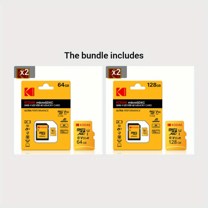 The Kodak High-Speed U3 Micro Tf Includes Sd Adapters Of 32G, 64G, 128G, And 256G. The Uhs-I Provides Excellent Value And Is Ideal For High-Speed Tf Storage At 4K/120Fps, Making It Compatible With Smartphones, Camera Storage, Action Cameras, Car Audio, And More. - Image 19