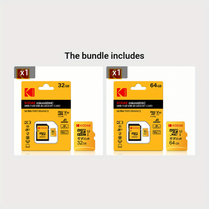 The Kodak High-Speed U3 Micro Tf Includes Sd Adapters Of 32G, 64G, 128G, And 256G. The Uhs-I Provides Excellent Value And Is Ideal For High-Speed Tf Storage At 4K/120Fps, Making It Compatible With Smartphones, Camera Storage, Action Cameras, Car Audio, And More. - Image 17