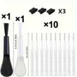 15Pcs Usb-C Dust Plug Set, With Keyboard Cleaning Brush, Dust Port Cover And Nylon Brush Cleaner, Suitable For Mobile Phones And Computers - Image 2