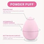 1Pc Ultra-Soft Hydrophilic Pu Makeup Sponge - Dual-Use, Wet & Dry Beauty Blender For Flawless Foundation Application, Fragrance-Free, Suitable For All Skin Types - Image 9