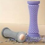 1Pc Plantar Fascia Foot Massager - Rolling Trainer For Home Use, Non-Electric, Plastic Material For Improved Foot Comfort - Image 2