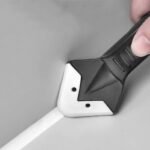 1 Set 3-In-1 Silicone Caulking Tool With Stainless Steel Head- Ideal For Sealing, Cleaning, And Scraping Glue- Durable Plastic Handle For Easy Use, Caulking Tool| Ergonomic Handle| Durable Plastic