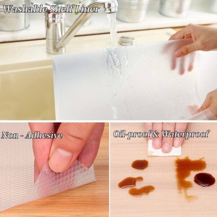 1Pc Daisy Pattern Non-Slip Mat, Anti-Slip, Multi-Purpose Kitchen Cabinet, Drawer, Fridge & Countertop Mat, Easy Clean Pvc Material, Countertop Protection | Decorative Mat | Pvc Construction, Daisy Decor - Image 6