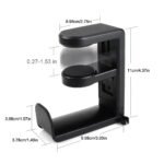Pc Gaming Headphone Stand Headset Hook Holder Hanger Mount With Adjustable & Rotating Arm Clamp Desk Mount Universal Bag Bracket - Image 10