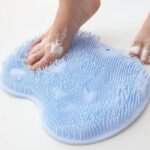 1Pc Reusable Bath Exfoliating Pad For Feet & Back, 11.8-Inch Soft Plastic/Rubber Cushion, No Power Needed, Bathroom Washing Pad For Toilet & Shower - Image 10