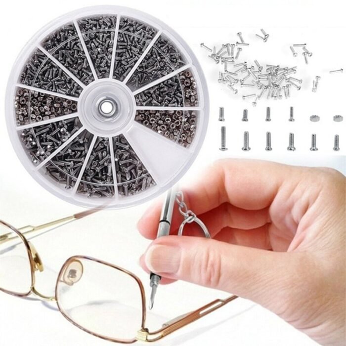 12 Kinds Of Hot Repair Part Tools Small Screws Nuts Assortment Kit For Watch Glasses Assorted Set Repair Parts - Image 1