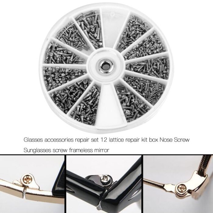 12 Kinds Of Hot Repair Part Tools Small Screws Nuts Assortment Kit For Watch Glasses Assorted Set Repair Parts - Image 2