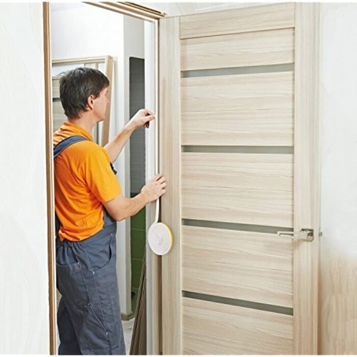 10.06 Meter Jabukosu Rubber Weather Stripping For Doors And Windows, Self-Adhesive Insulation Seal Strip, Fire Rated 90 Minutes, Collision Avoidance Weatherproofing - Image 11