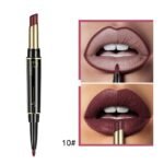1Pc 16 Color New Double Ended Nude Lasting Matte Waterproof Lipliner And Lipstick Pencils - Image 18