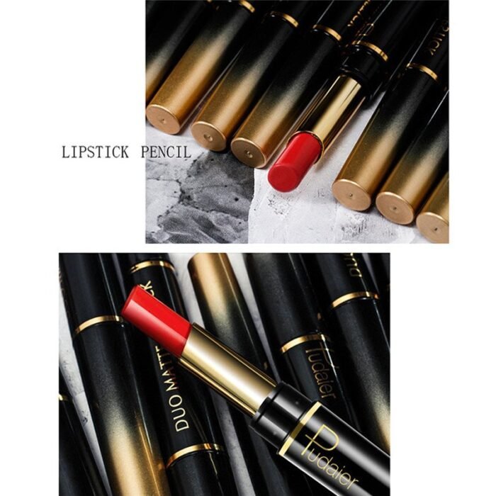 1Pc 16 Color New Double Ended Nude Lasting Matte Waterproof Lipliner And Lipstick Pencils - Image 10