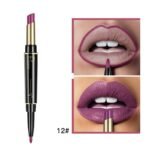 1Pc 16 Color New Double Ended Nude Lasting Matte Waterproof Lipliner And Lipstick Pencils - Image 20