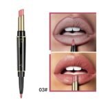 1Pc 16 Color New Double Ended Nude Lasting Matte Waterproof Lipliner And Lipstick Pencils - Image 7