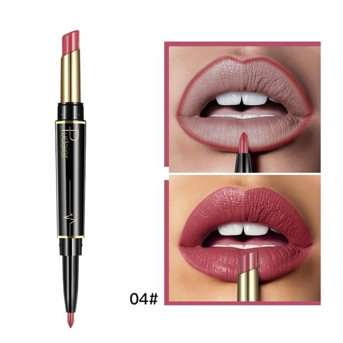 1Pc 16 Color New Double Ended Nude Lasting Matte Waterproof Lipliner And Lipstick Pencils - Image 9