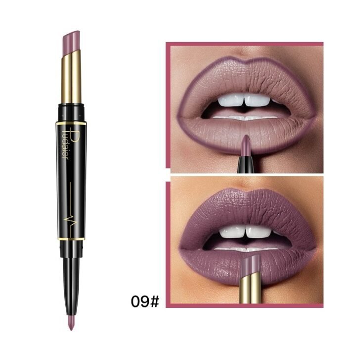 1Pc 16 Color New Double Ended Nude Lasting Matte Waterproof Lipliner And Lipstick Pencils - Image 17