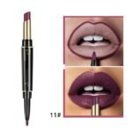 1Pc 16 Color New Double Ended Nude Lasting Matte Waterproof Lipliner And Lipstick Pencils - Image 19
