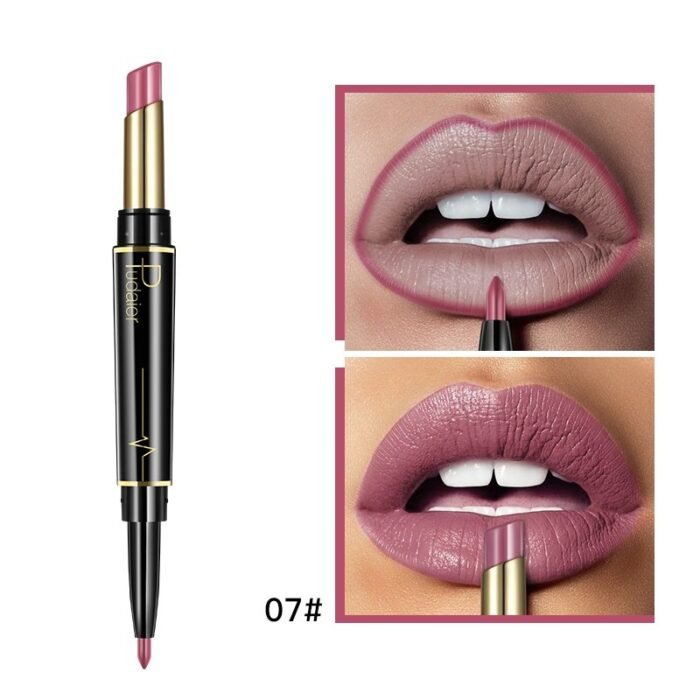 1Pc 16 Color New Double Ended Nude Lasting Matte Waterproof Lipliner And Lipstick Pencils - Image 14