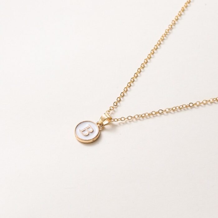 Elegant Golden-Tone Initial Necklace With Interlocking O-Link Chain - 1-26 Letters For Women, Durable Minimalist Jewelry Gift For Birthdays, Anniversaries & Special Occasions, Necklace, Birthday Jewelry, Sophisticated Style, Delicate Craftsmanship - Image 7