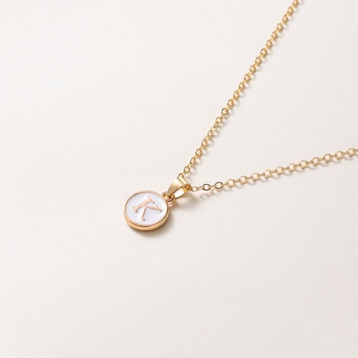 Elegant Golden-Tone Initial Necklace With Interlocking O-Link Chain - 1-26 Letters For Women, Durable Minimalist Jewelry Gift For Birthdays, Anniversaries & Special Occasions, Necklace, Birthday Jewelry, Sophisticated Style, Delicate Craftsmanship - Image 17