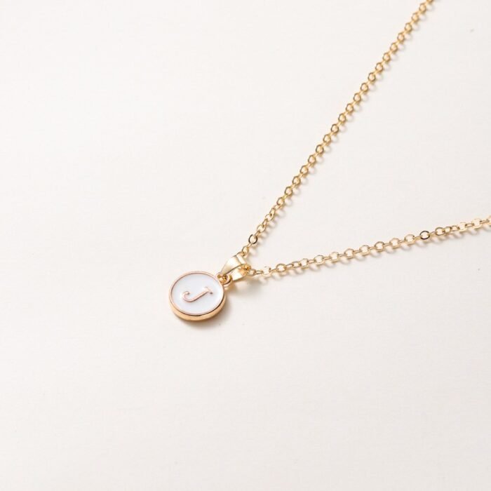 Elegant Golden-Tone Initial Necklace With Interlocking O-Link Chain - 1-26 Letters For Women, Durable Minimalist Jewelry Gift For Birthdays, Anniversaries & Special Occasions, Necklace, Birthday Jewelry, Sophisticated Style, Delicate Craftsmanship - Image 14