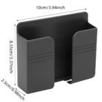 1Pc Wall Mobile Phone Holder Plug Phone Charging Stand Remote Control Storage Box Bracket Punch-Free Mounted Organizer Holders - Image 2