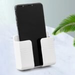 1Pc Wall Mobile Phone Holder Plug Phone Charging Stand Remote Control Storage Box Bracket Punch-Free Mounted Organizer Holders - Image 8